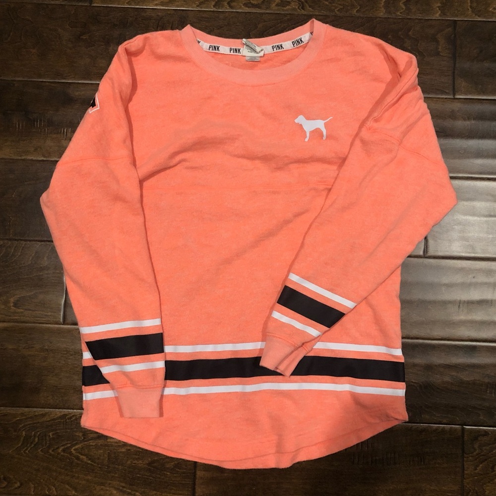 Victoria’s Secret sweatshirt bright coral